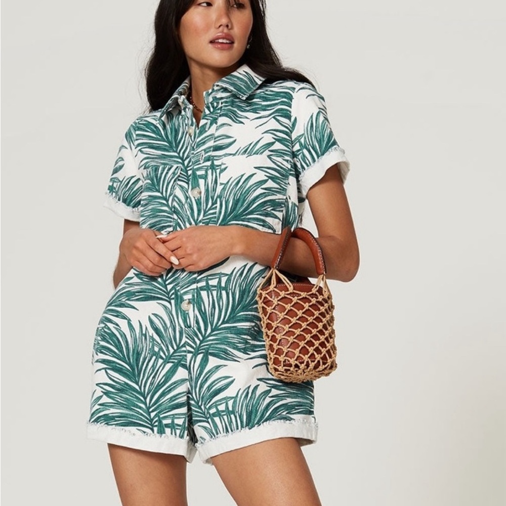 Show Me Your Mumu Range Romper ~ Oasis Palm in size M
